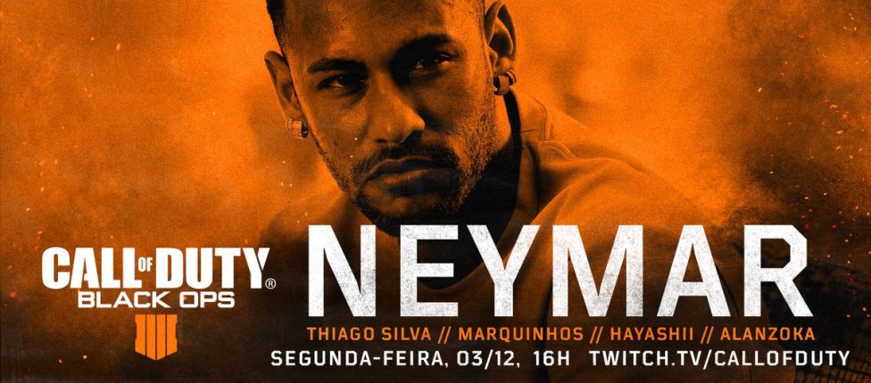 Com Thiago Silva, Marquinhos e streamers, Neymar fará transmissão ao vivo de CoD: Black Ops 4