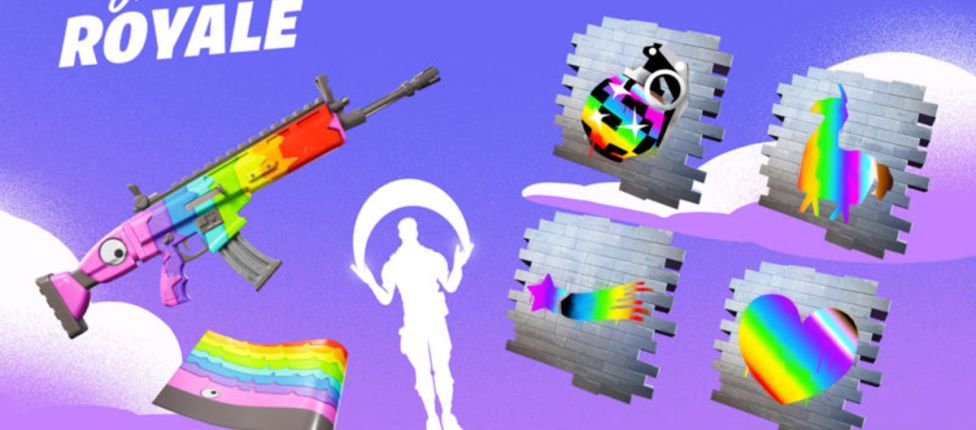 Itens gratuitos são adicionados na loja de Fortnite em comemoração ao Orgulho LGBTQIA+