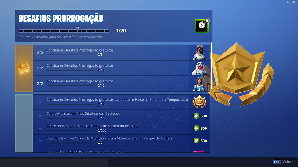 Meu progresso foi redefinido e agora voltei ao Nível 1. A minha conta foi  excluída? - Suporte de Fortnite