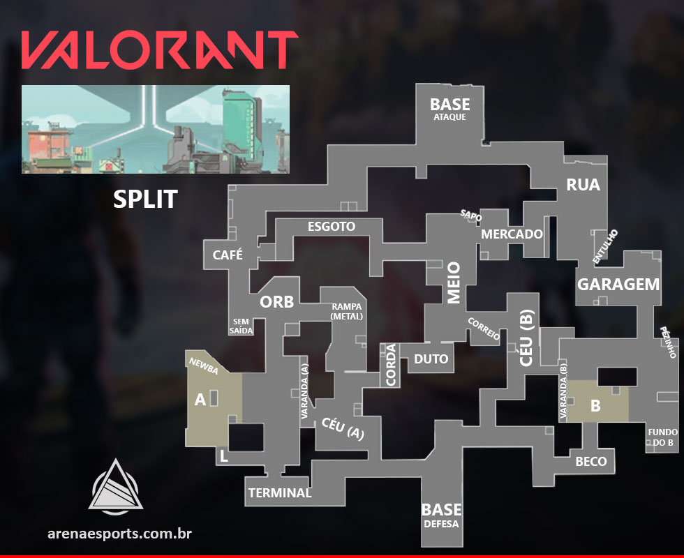 VALORANT: Nomes dos lugares do mapa FRACTURE – Portal dos Games