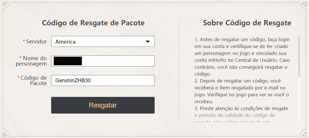 18/01] Novo Código de Resgate (60 Gemas Grátis) - Genshin Impact