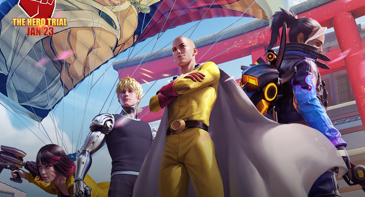 Evento crossover entre Free Fire e One-Punch Man começa ...