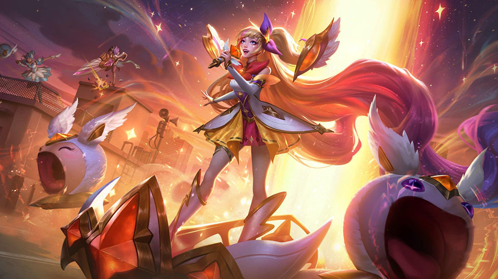 Além de Xayah e Rakan, Seraphine também terá sua skin lançada no LoL (Imagem: Riot Games)