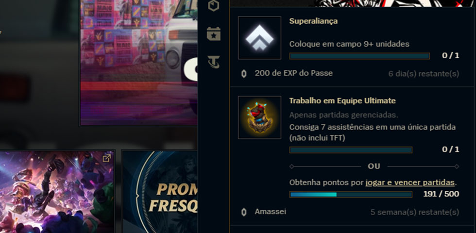 Missão já está disponível no LoL (Imagem: Reprodução)