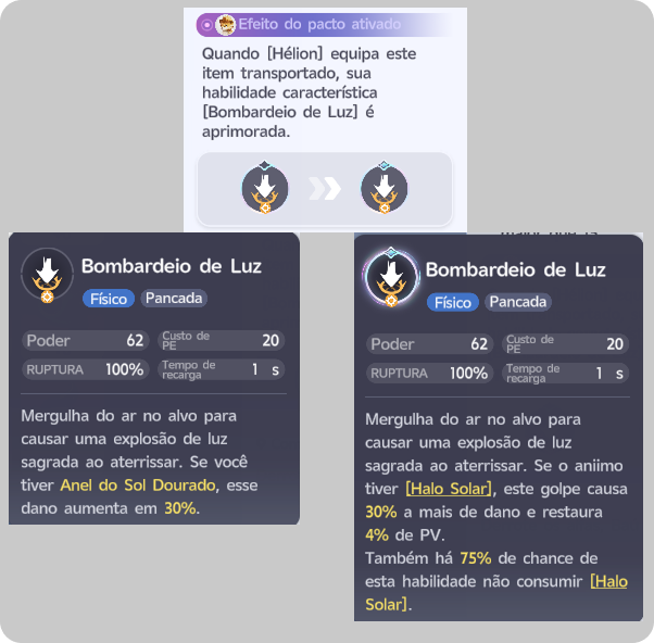 Efeito do contrato de item transportado com o Hélion (Imagem: Reprodução)