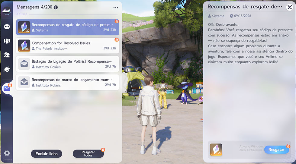 Código é Aniimo2026 (Imagem: Reprodução)